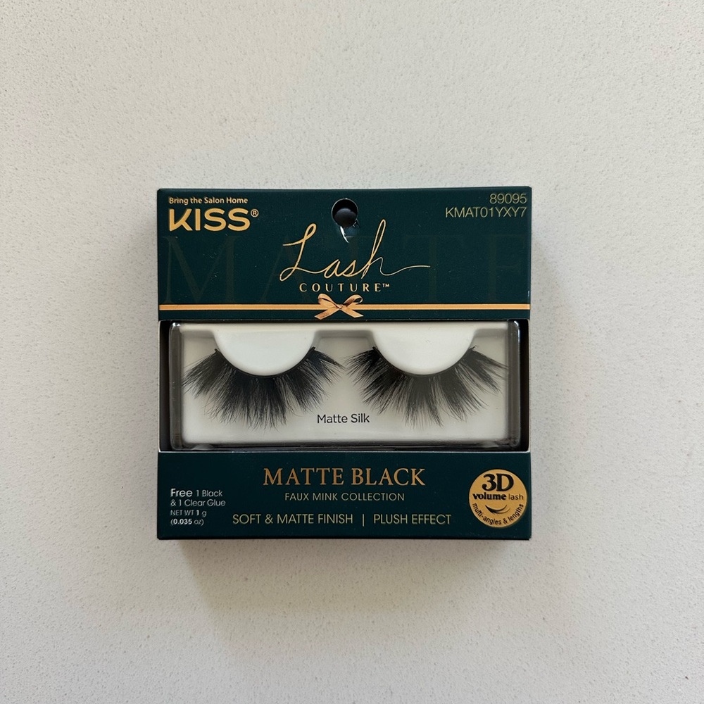 Kiss Matte Black Faux Mink Lashes